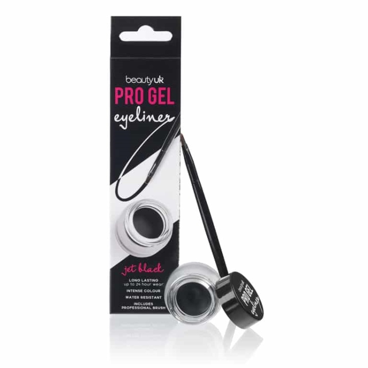 Beauty UK Pro Gel Eyeliner Jet Black 4,5g i gruppen SKØNHED & HELSE / Makeup / Øjne og øjenbryn / Eyeliner / Kajal hos TP E-commerce Nordic AB (38-70100)