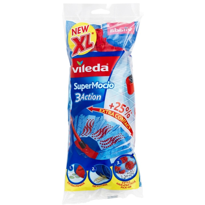 Vileda Supermocio 3Action Refill i gruppen HJEM, HUS & HAVE / Rengøringsmidler / Øvrigt rengørings tilbehør hos TP E-commerce Nordic AB (38-71150)