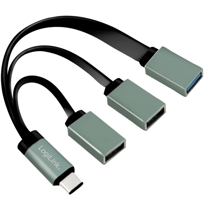 LogiLink USB-C Hub 3-port i gruppen COMPUTERTILBEHØR / Computer Tilbehør / USB-hubs hos TP E-commerce Nordic AB (38-71344)