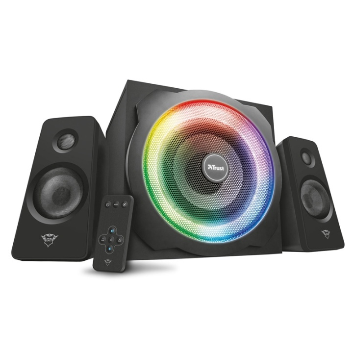 Trust GXT 629 Tytan 2.1 RGB Speakers i gruppen COMPUTERTILBEHØR / Computer Tilbehør / Højttalere hos TP E-commerce Nordic AB (38-71352)