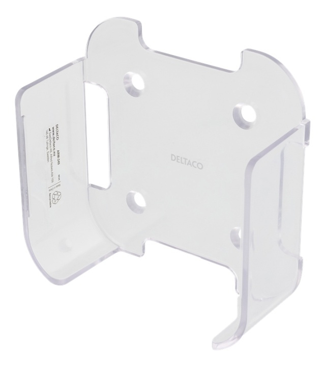 DELTACO wall mount for 4th / 5th gen Apple TV, transparent i gruppen HJEMMEELEKTRONIK / Lyd & billede / Tv og tilbehør / Tilbehør hos TP E-commerce Nordic AB (38-71596)