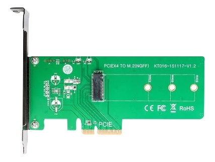 PCIe to M.2 PCIe card i gruppen COMPUTERTILBEHØR / Computerkomponenter / Harddiske / Adaptere og tilbehør hos TP E-commerce Nordic AB (38-71809)