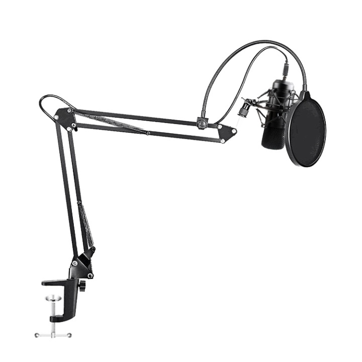 MAONO USB Podcasting Microphone kit, 16mm microphone, arm with mount, i gruppen COMPUTERTILBEHØR / Computer Tilbehør / Mikrofoner hos TP E-commerce Nordic AB (38-71882)