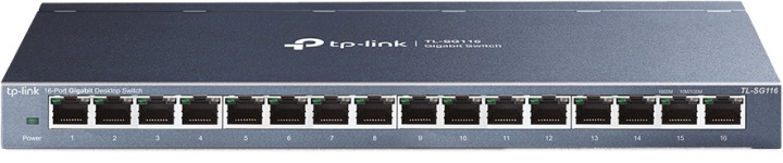 TP-LINK 16-Port desktop switch, Gigabit, plug and play, white i gruppen COMPUTERTILBEHØR / Netværk / Switches / 10/100/1000Mbps hos TP E-commerce Nordic AB (38-71987)