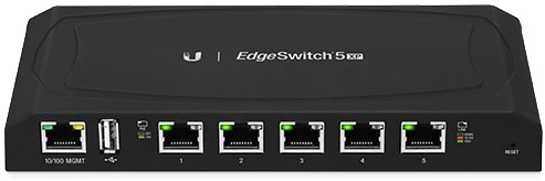 Ubiquiti EdgeSwitch XP 5-Port Switch, Gigabit, 24V PoE, carrier-class, i gruppen COMPUTERTILBEHØR / Netværk / Switches hos TP E-commerce Nordic AB (38-71994)