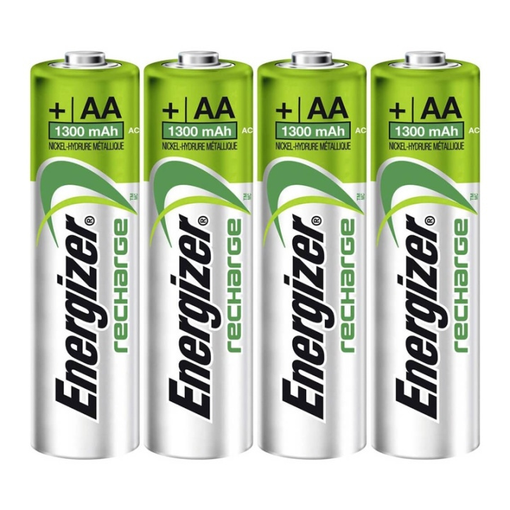 Energizer Batteri Genopladelig AA/LR6 Ni-Mh 1300mAh 4-pak i gruppen HJEMMEELEKTRONIK / Batterier og opladere / Genopladelige batterier / AA hos TP E-commerce Nordic AB (38-72023)