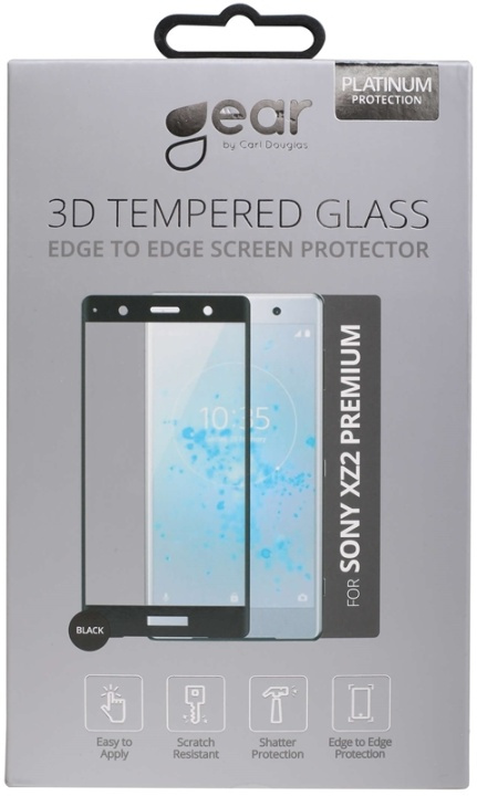 GEAR Hærdet Glas 3D Full Cover Sort Sony XZ2 Premium i gruppen SMARTPHONES & TABLETS / Mobil Beskyttelse / Sony hos TP E-commerce Nordic AB (38-72067)