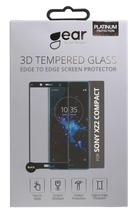 GEAR Hærdet Glas 3D Full Cover Sort Sony Xperia XZ2 Compact i gruppen SMARTPHONES & TABLETS / Mobil Beskyttelse / Sony hos TP E-commerce Nordic AB (38-72068)