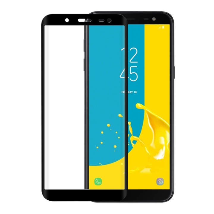 Gear Hærdet Glas 3D Full Cover Sort Samsung J6 2018 i gruppen SMARTPHONES & TABLETS / Mobil Beskyttelse / Samsung hos TP E-commerce Nordic AB (38-72071)