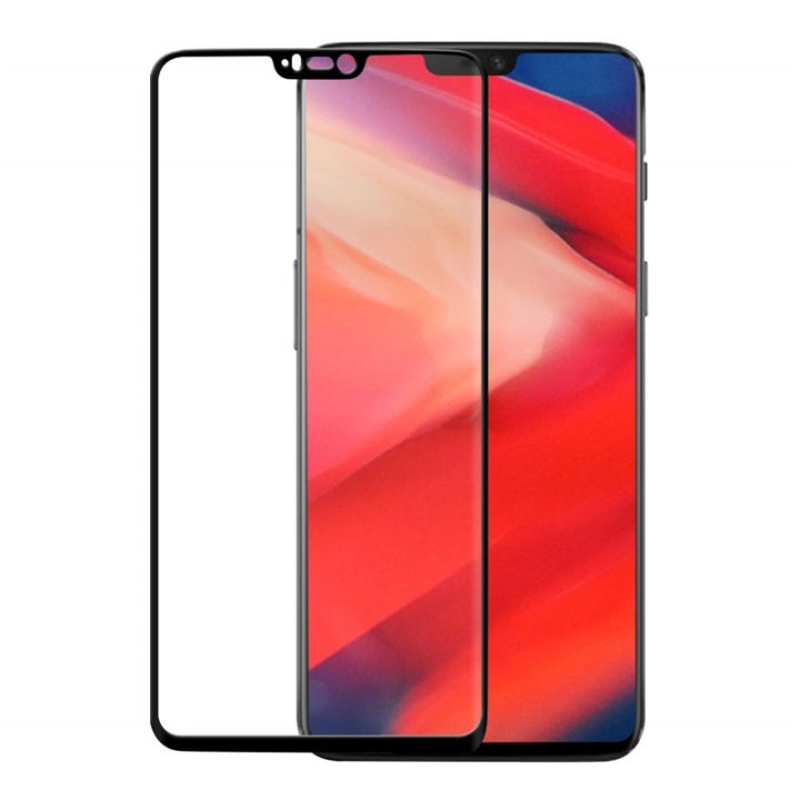 Gear Hærdet Glas 3D Full Cover Sort HTC OnePlus 6 i gruppen SMARTPHONES & TABLETS / Mobil Beskyttelse / OnePlus hos TP E-commerce Nordic AB (38-72074)