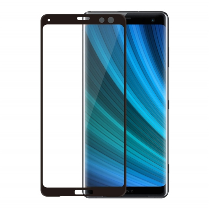 Gear Hærdet Glas 3D Full Cover Sort Sony Xperia XZ3 i gruppen SMARTPHONES & TABLETS / Mobil Beskyttelse / Sony hos TP E-commerce Nordic AB (38-72079)