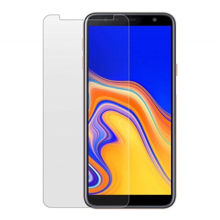 GEAR Hærdet Glas 2.5D Samsung J4 Plus 2018 i gruppen SMARTPHONES & TABLETS / Mobil Beskyttelse / Samsung hos TP E-commerce Nordic AB (38-72080)