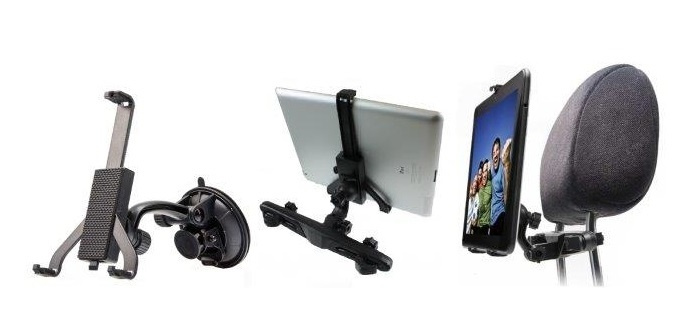 Rebeltec tablet-bilholder med to monteringsmuligheder i gruppen BIL / Bilholder / Bilholder Tablet hos TP E-commerce Nordic AB (38-72400)