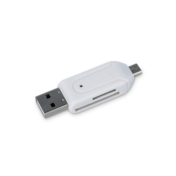 Forever USB OTG-kortlæser USB & microUSB / SD & micro SD i gruppen HJEMMEELEKTRONIK / Lagringsmedier / Hukommelseskortlæser hos TP E-commerce Nordic AB (38-72419)