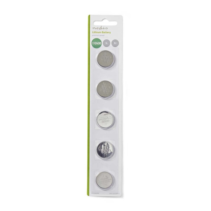 Nedis Lithium knapcellebatteri CR2430 | 3 V DC | 5-Pakke i gruppen HJEMMEELEKTRONIK / Batterier og opladere / Batterier / Knapcelle hos TP E-commerce Nordic AB (38-72986)