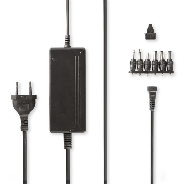 Nedis Universal AC Power Adapter | 36 W | 5 - 15 V DC | 3.60 m | 2.4 A - 3.0 A A | 6 plug(s) | Sort i gruppen COMPUTERTILBEHØR / Bærbare computere og tilbehør / Oplader / Opladere til laptops / Universal hos TP E-commerce Nordic AB (38-73097)