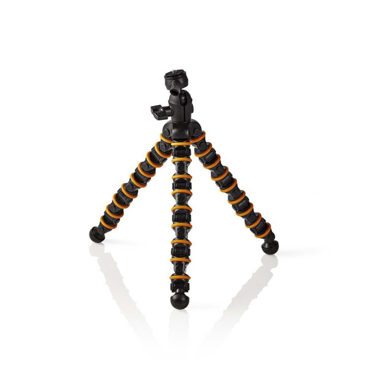 Nedis Gorillapod | Maksimal belastningskapacitet: 2.5 kg | 30.0 cm | 9 Segmenter | Kuglehoved | ABS / Plastik | Orange / Sort i gruppen HJEMMEELEKTRONIK / Foto og video / Fotografi udstyr / Stativer hos TP E-commerce Nordic AB (38-73132)