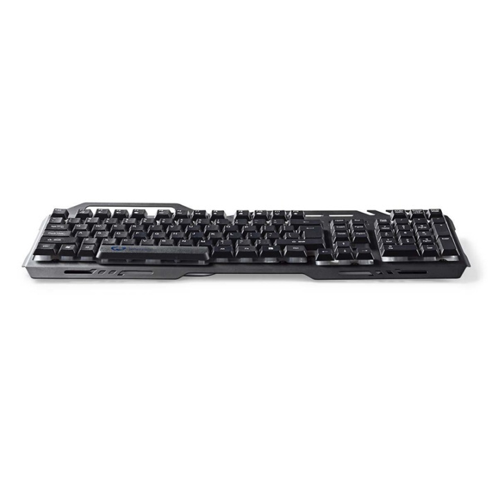 Nedis Wired Gaming Keyboard | USB 2.0 | Membrane Nøgler | LED | US international | US layout | USB Drevet | Strømkabellængde: 1.50 m | Gaming i gruppen COMPUTERTILBEHØR / GAMING / Tastatur hos TP E-commerce Nordic AB (38-73192)