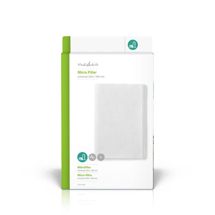 Nedis Støvsuger Micro Filter | Udskiftning til: Universal | Hvid billede