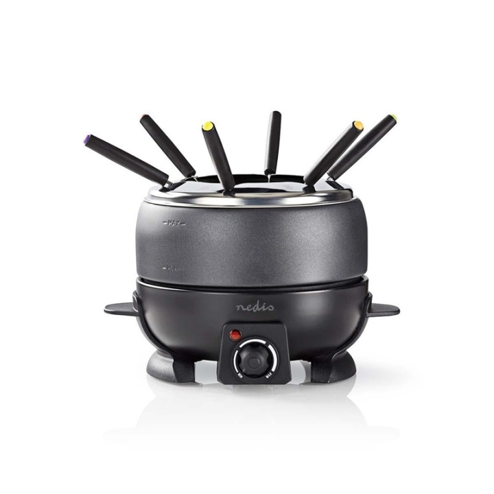 Nedis Fondue Set | 6 Personer | 2.3 l | Justerbar temperaturkontrol | 800 W | Cool berøringshåndtag | Skridsikker bund | Overophedningsbeskyttelse i gruppen HJEM, HUS & HAVE / Husholdningsapparater / Fondue hos TP E-commerce Nordic AB (38-73422)