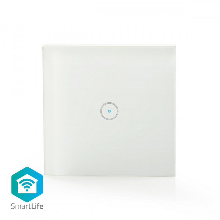 Nedis SmartLife Vægkontakt | Wi-Fi | Enkelt | Vægbeslag | 1000 W | Android™ / IOS | Glas | Hvid i gruppen HJEM, HUS & HAVE / Smart hjem / Smart belysning hos TP E-commerce Nordic AB (38-73512)