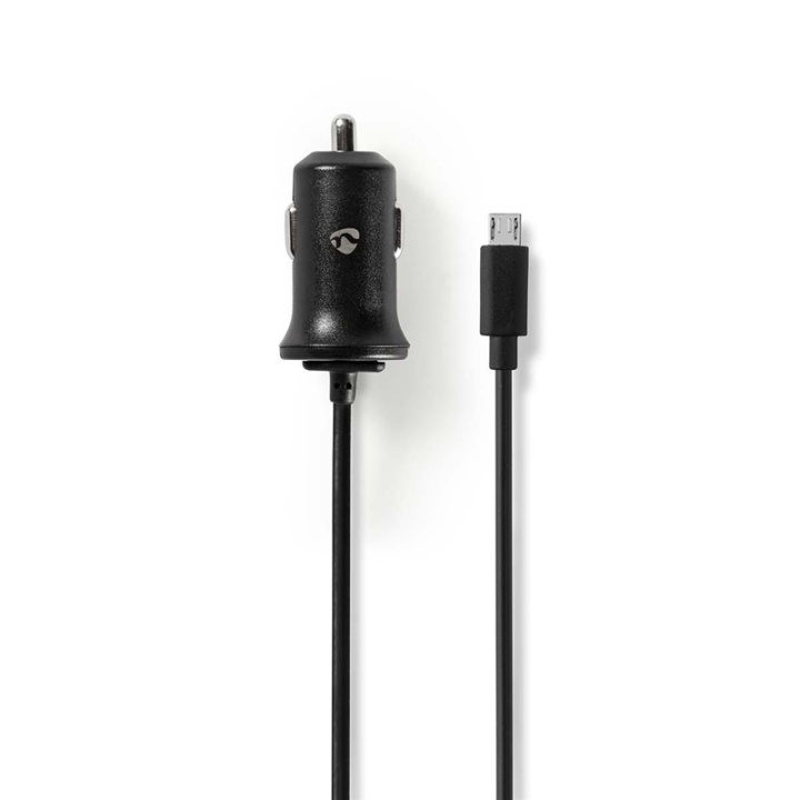 Nedis Biloplader | 12 W | 1x 2.4 A | Antal output: 1 | Micro USB (Fixed) kabel | 1.00 m | Single Voltage Output i gruppen SMARTPHONES & TABLETS / Opladere og kabler / Bilopladere / Bil oplader microUSB hos TP E-commerce Nordic AB (38-73557)