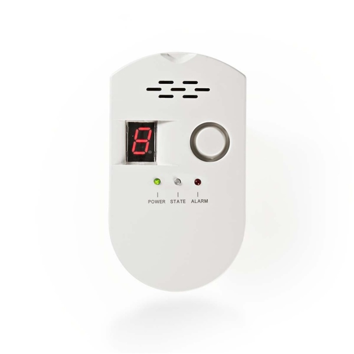 Nedis Gasalarm | Strømforsyning | 85 dB | Hvid i gruppen HJEM, HUS & HAVE / Alarm, Sikkerhed & Overvågning / Brand, røg, gas / Røgalarmer hos TP E-commerce Nordic AB (38-73741)