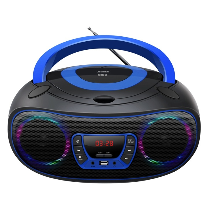 Denver CD Boombox med FM/USB/BT i gruppen HJEMMEELEKTRONIK / Lyd & billede / Hjemmebiograf, HiFi & Bærbar / Bærbar musikafspiller / CD-afspiller hos TP E-commerce Nordic AB (38-74089)