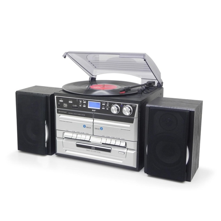 Soundmaster Stereo CD/Vinyl/Tape/Bluetooth i gruppen HJEMMEELEKTRONIK / Lyd & billede / Hjemmebiograf, HiFi & Bærbar / Kompakt stereo & pladespiller hos TP E-commerce Nordic AB (38-74366)