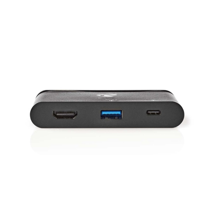 Nedis USB Multi-Port Adapter | USB 3.2 Gen 1 | USB-C™ Han | HDMI™ Hun / USB-A Hun / USB-C™ Hun | Runde | Nikkelplateret | Sort | Window Box med Euro lås i gruppen COMPUTERTILBEHØR / Computer Tilbehør / USB-hubs hos TP E-commerce Nordic AB (38-74445)