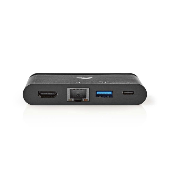 Nedis USB Multi-Port Adapter | USB 3.2 Gen 1 | USB-C™ Han | HDMI™ Hun / RJ45 Hun / USB-A Hun / USB-C™ Hun | Runde | Nikkelplateret | Sort | Box i gruppen COMPUTERTILBEHØR / Computer Tilbehør / USB-hubs hos TP E-commerce Nordic AB (38-74447)