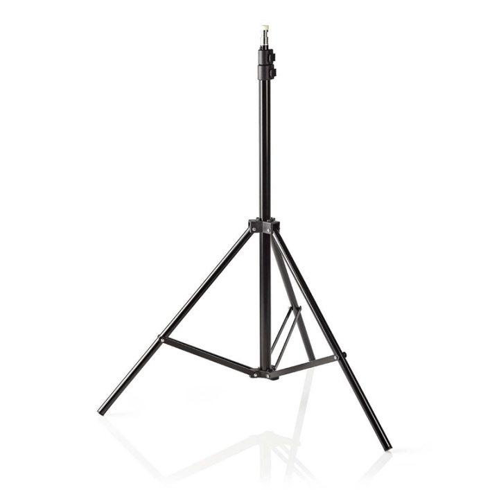 Foto Studio Lys Stand | Maksimal belastningskapacitet: 2.5 kg | Maksimal arbejdshøjde: 200 cm | 3 Segmenter | Rejsetaske inkluderet | Stål | Sort i gruppen HJEMMEELEKTRONIK / Foto og video / Fotografi udstyr / Andet hos TP E-commerce Nordic AB (38-74532)