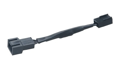 Akasa Fan speed reduction cable, 8cm, 20% reduction, 3pin, black i gruppen COMPUTERTILBEHØR / Computerkomponenter / Køling / Tilbehør til afkøling hos TP E-commerce Nordic AB (38-74611)