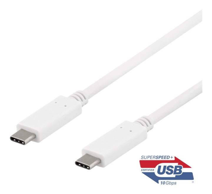 DELTACO USB-C to USB-C cable, 0.5m, 10Gbps, 100W 5A, USB 3.1 Gen 2, E- i gruppen COMPUTERTILBEHØR / Kabler og adaptere / USB / USB-C hos TP E-commerce Nordic AB (38-74696)