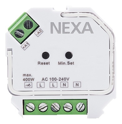NEXA ZV-9101 Z-Wave dos dimmer, adjustable lowest dimmer level, Z-Wave i gruppen HJEM, HUS & HAVE / Elektricitet & Belysning / El-installation / Tilbehør hos TP E-commerce Nordic AB (38-74851)