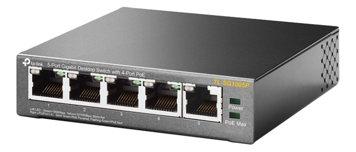 TP-Link TL-SG1005P i gruppen COMPUTERTILBEHØR / Netværk / Switches hos TP E-commerce Nordic AB (38-74901)