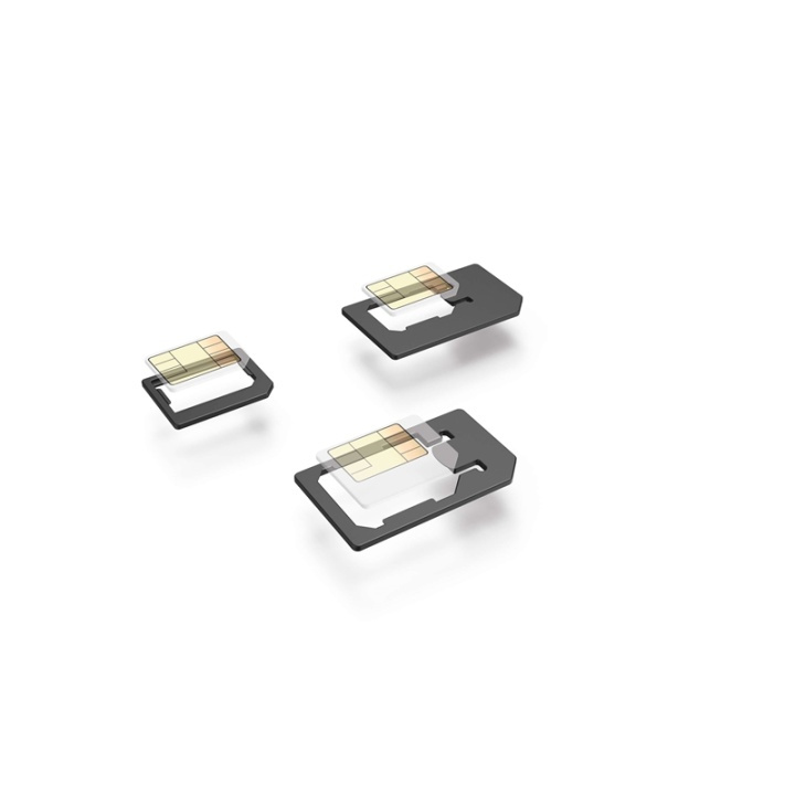 HAMA SIM Adapter 5-delt sæt til Nano Micro og Standard i gruppen SMARTPHONES & TABLETS / Øvrigt tilbehør / Andet hos TP E-commerce Nordic AB (38-74957)