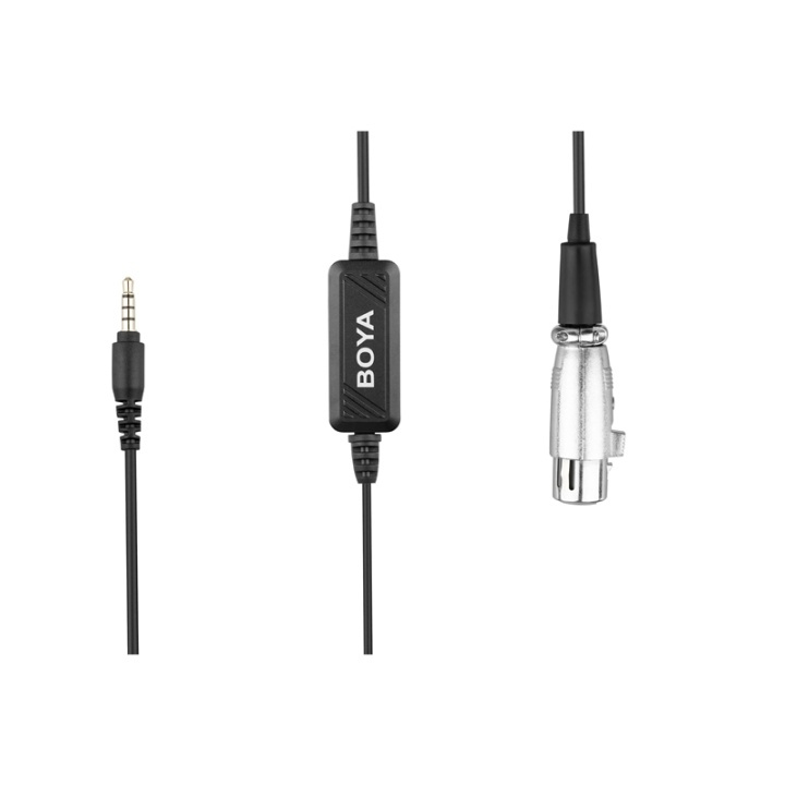 BOYA Mikrofonadapter BY-BCA6 XLR-3,5mm TRRS i gruppen HJEMMEELEKTRONIK / Lyd & billede / Håndholdte mikrofoner hos TP E-commerce Nordic AB (38-75007)