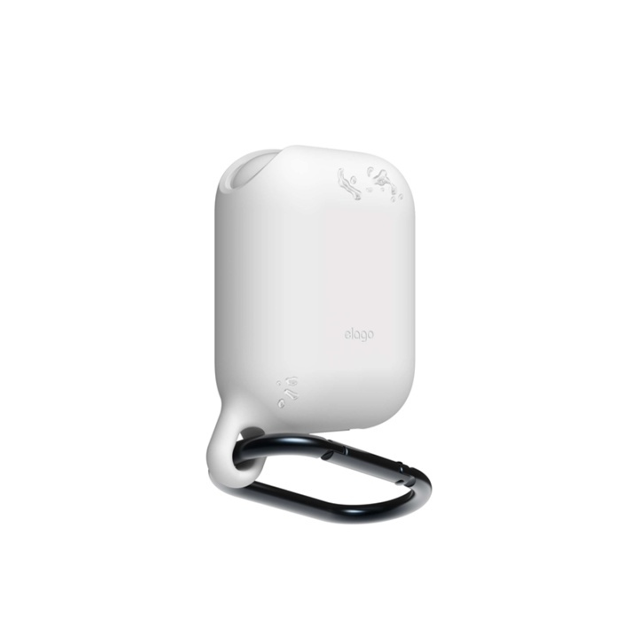 Elago Beskyttelses Etui til Airpod Vandtæt m/Karabin Hvid i gruppen HJEMMEELEKTRONIK / Lyd & billede / Hovedtelefoner & Tilbehør / Tilbehør hos TP E-commerce Nordic AB (38-75026)