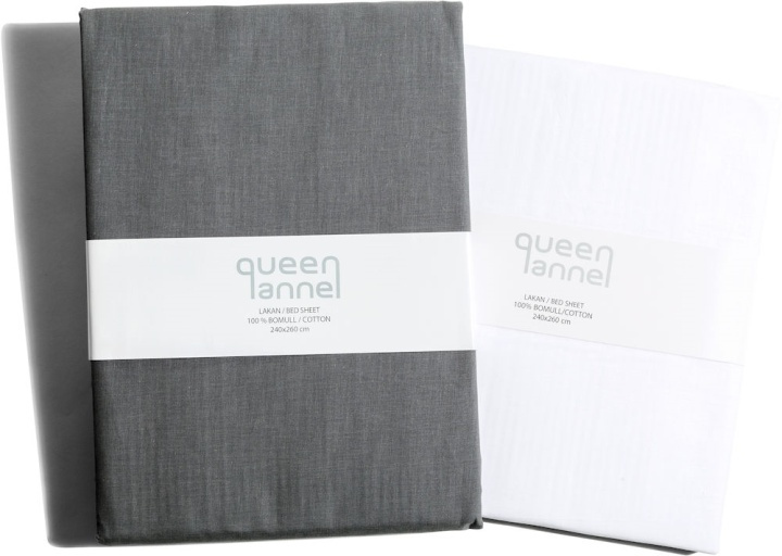 Queen Anne Lakan Vit 150X260 i gruppen HJEM, HUS & HAVE / Interiør / Sengetøj hos TP E-commerce Nordic AB (38-75519-VI)