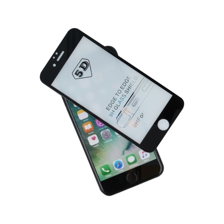 Forever skärmskydd i härdat glas för iPhone 7 Plus/8 Plus, 5D-skydd, svart i gruppen SMARTPHONES & TABLETS / Mobil Beskyttelse / Apple / iPhone 7 Plus / Skærmbeskyttelse hos TP E-commerce Nordic AB (38-75643)