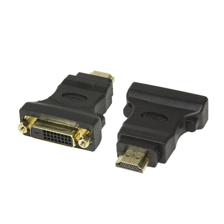 LogiLink HDMI-hane -> DVI-D-hona i gruppen HJEMMEELEKTRONIK / Kabler og adaptere / HDMI / Adaptere hos TP E-commerce Nordic AB (38-76806)