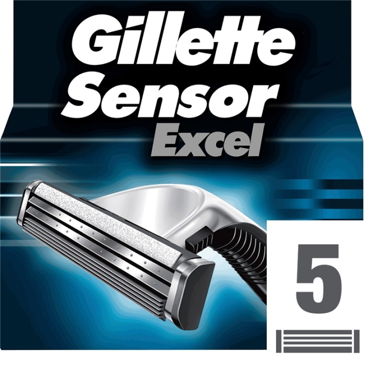 Gillette Sensor Excel 5p i gruppen SKØNHED & HELSE / Hår og styling / Barbering og trimning / Barberskraber og tilbehør hos TP E-commerce Nordic AB (38-76990)
