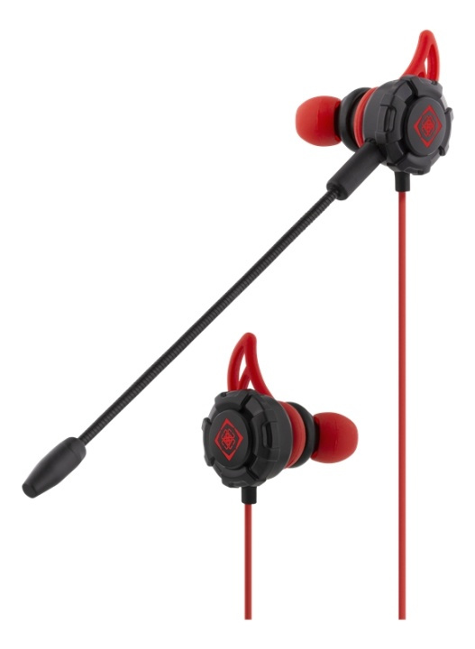 DELTACO GAMING In-Ear-headset med aftagelig mikrofon og ørevinger i gruppen COMPUTERTILBEHØR / GAMING / Headset hos TP E-commerce Nordic AB (38-77147)