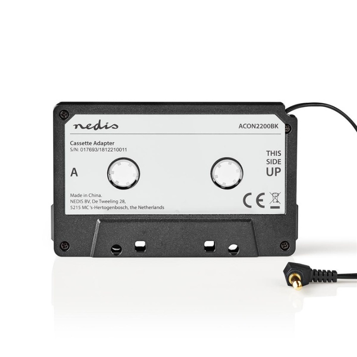 Nedis Bil Audio Aux kassetteadapter | 3.5 mm | Kabellængde: 1.00 m | Sort i gruppen BIL / Bil lyd & multimedia / Musik-modtager hos TP E-commerce Nordic AB (38-77345)