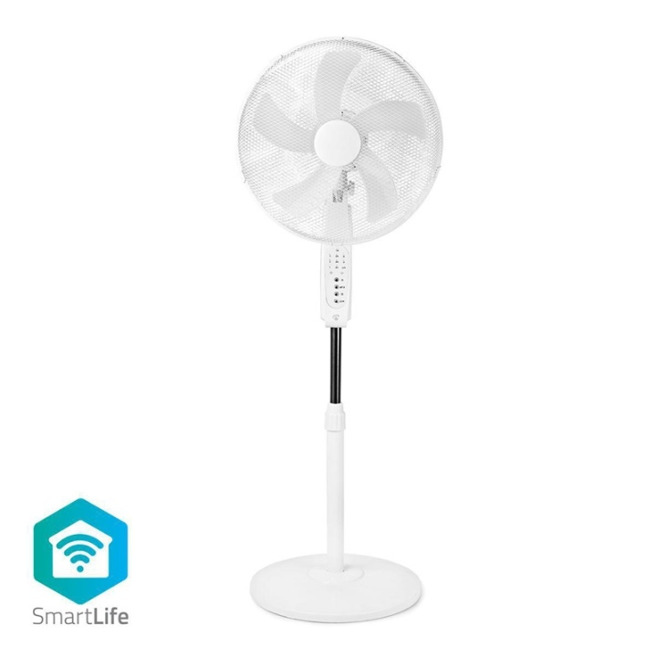 SmartLife Ventilatorer | Wi-Fi | 400 mm | Justérbar højde | Roterer automatisk | 3-Hastighed | Timer | Android™ / IOS | Hvid i gruppen HJEM, HUS & HAVE / Ventilator & Klima apparater / Ventilatorer hos TP E-commerce Nordic AB (38-77492)