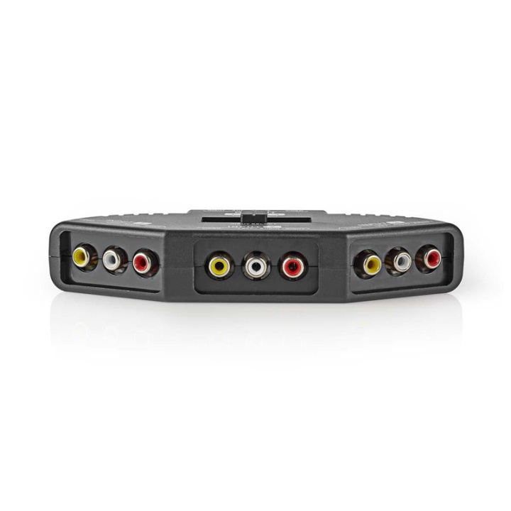 Nedis Composite Video Switch | 3-Port port(s) | Tilslutninger indgang: 3x Composite Video (RWY) | Tilslutninger udgang: 1x Composite Video (RWY) | 1024x576 | ABS | Sort i gruppen HJEMMEELEKTRONIK / Lyd & billede / Højttalere & tilbehør / Tilbehør hos TP E-commerce Nordic AB (38-77510)