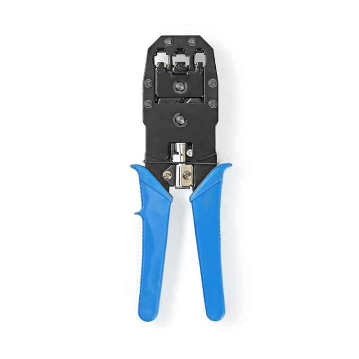 Crimp Tang | CAT5 / CAT5e / CAT6 / CAT6a / RJ10 / RJ11 / RJ45 | Klipper / Plier / Stripping | ABS / Stål | Blå i gruppen HJEM, HUS & HAVE / Værktøj / Øvrigt værktøjer og tilbehør hos TP E-commerce Nordic AB (38-77515)