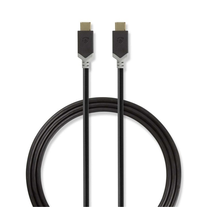 Nedis USB-kabel | USB 3.2 Gen 1 | USB-C™ Han | USB-C™ Han | 60 W | 4K@60Hz | 5 Gbps | Nikkelplateret | 1.00 m | Runde | PVC | Antracit | Window Box i gruppen SMARTPHONES & TABLETS / Opladere og kabler / Kabler / Kabler Type C hos TP E-commerce Nordic AB (38-77554)