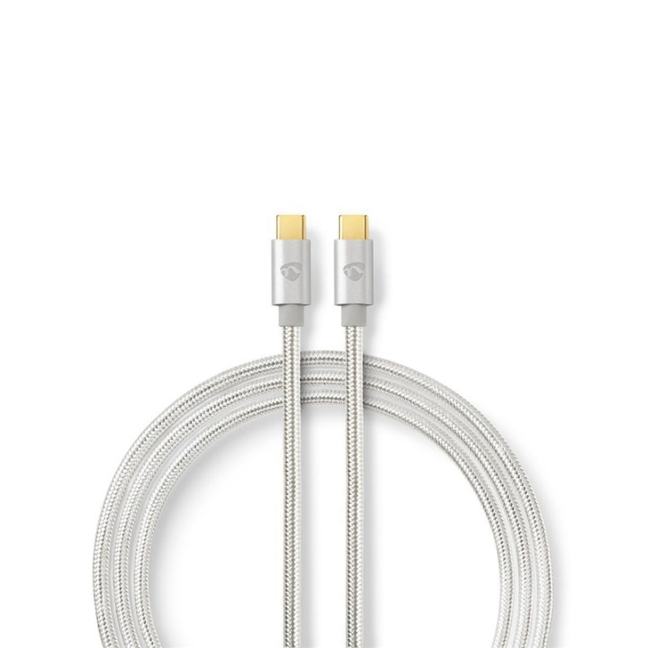 Nedis USB-kabel | USB 3.2 Gen 1 | USB-C™ Han | USB-C™ Han | 60 W | 4K@60Hz | 5 Gbps | Guldplateret | 2.00 m | Runde | Flettet / Nylon | Aluminium | Cover Window Box i gruppen SMARTPHONES & TABLETS / Opladere og kabler / Kabler / Kabler Type C hos TP E-commerce Nordic AB (38-77556)